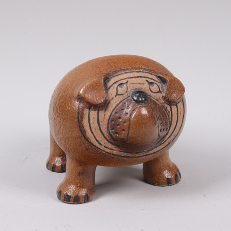 LISA LARSON. A figurine, “Bulldog”, from the series “Stora Zoo