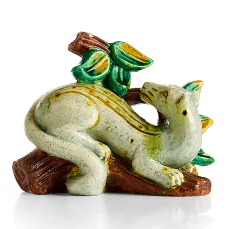 LISA LARSON. FIGURINE, CHAMOTTED STONEWARE, 