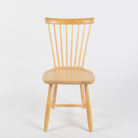 CARL MALMSTEN. A set of four “Little Åland” chairs, birch, Stolab