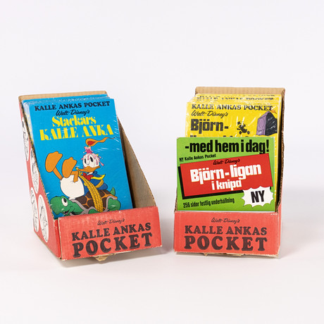 KALLE ANKAS POCKET, 11 st, nr 16 och 17, inplastade. på auktion hos Karljohan Auktioner