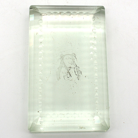 VERSACE. Rosenthal Studio line, glass sculpture/paperweight