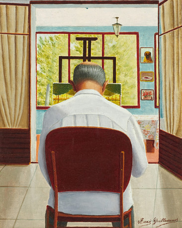 LARS GRÖNWALL (FÖDD 1953). Portrait of the artist Madeleine Pyk