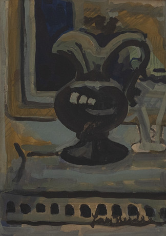 Tor Gundersen 作品集 TOR GUNDERSEN. Gouache, signerad, 1900-talets slut. Konst - Måleri