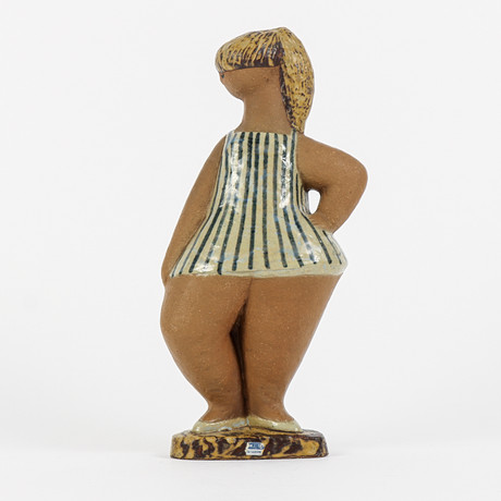 LISA LARSON. FIGURINE, “Dora” from the series ABC girls, chrome