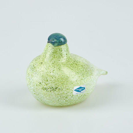 OIVA TOIKKA. bird, Napapiirin Lasi Finland, signed O. Toikka