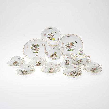 Herend, mocha service 'Mille Fleurs', Hungary, 20th century (31