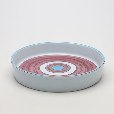 STIG LINDBERG. Bowl with lid, Gustavsberg, faience, painted decor