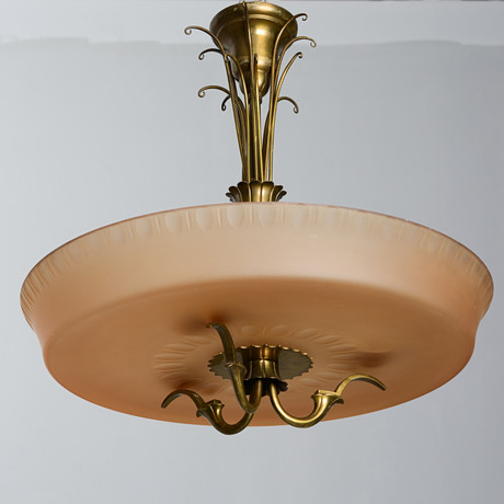 HARALD NOTINI. Taklampa, Böhlmarks, Swedish grace, 1920/1930-tal. på auktion hos Formstad Auktioner