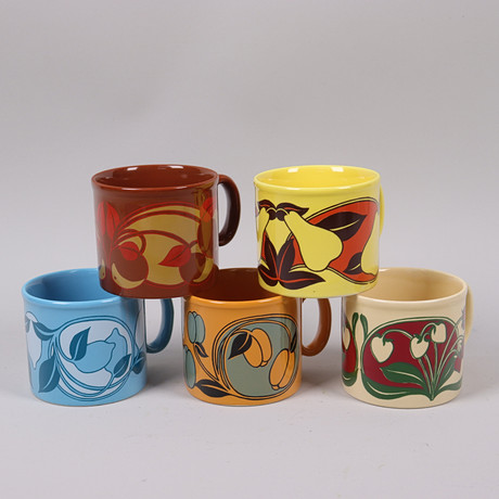 staffordshire potteries トリオセット 5客セット TEA SET, 22 pieces, Keele St Pottery, Staffordshire, England