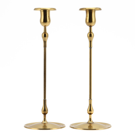 LJUSSTAKAR, 2 par, bl a Ystad Metall.