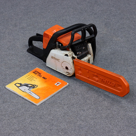 MOTORSÅG, STIHL, MS 180 C., såld på svensk auktion för 47 kr
