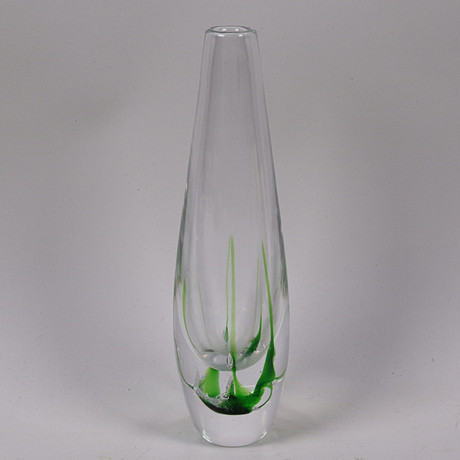 ERIKA LAGERBIELKE. Signed Orrefors art glass vase 