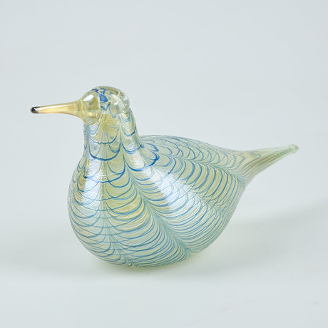 OIVA TOIKKA. bird, Napapiirin Lasi Finland, signed O. Toikka