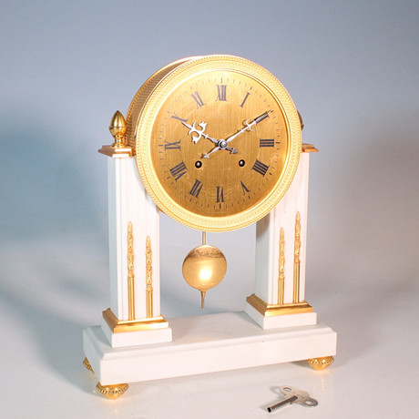 ARTHUR IMHOF S.A.. Table clock, Switzerland, 1950s/60s. Clocks