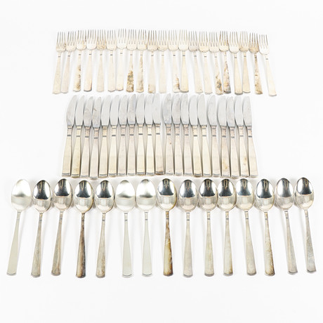 ARNE JACOBSEN. CUTLERY SET, 77 pieces, stainless steel 