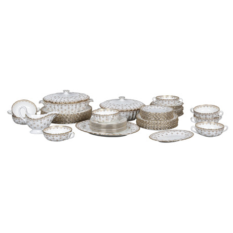TABLEWARE, 57 pieces, china, Clifton, Spode for Laura Ashley