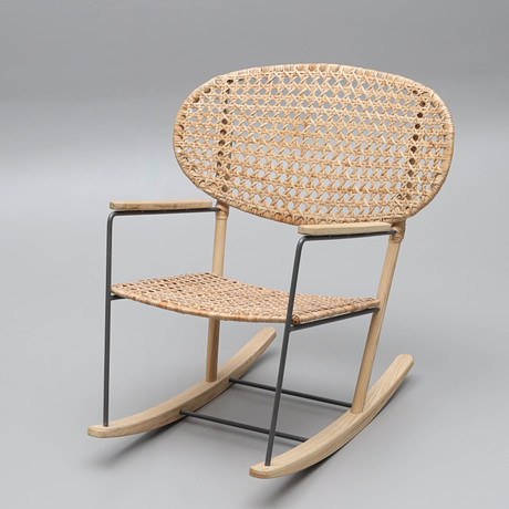 CHAIRS, 6 pcs, rattan/metal, 