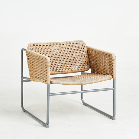 CHAIRS, 6 pcs, rattan/metal, 