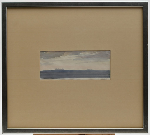 BERNARD BUFFET. Ltographic print, New York skyline. Art