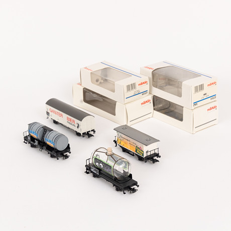 MÄRKLIN, Godsvagnar, 4 st, 44321, 44520, 46201, 48281.
