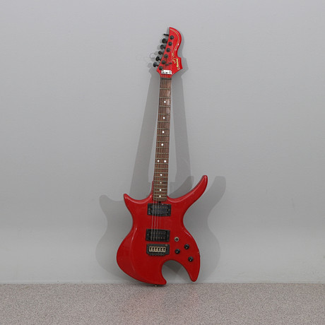 An electric guitar, Samick Warlock model, Korea, 1980s/90s