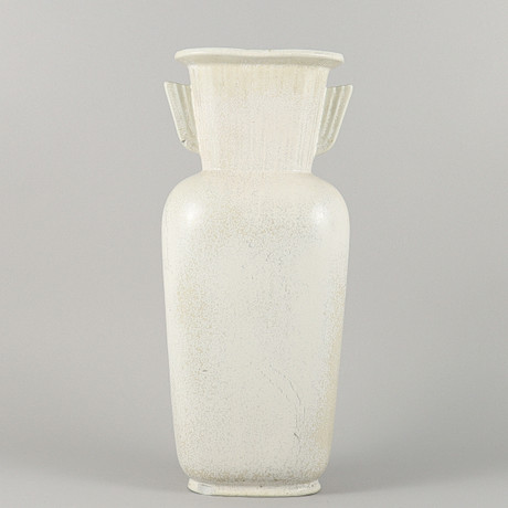 SVEN HOFVERBERG. Vase af stentøj, signeret SH. Keramik & porcelæn