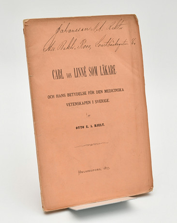 Carl von Linné som läkare och hans betydelse för den medicinska vetenskapen i Sverige. på auktion hos Connoisseur Bokauktioner