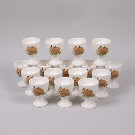 LISA LARSON. Egg cups, 1 pair, stoneware, from the 