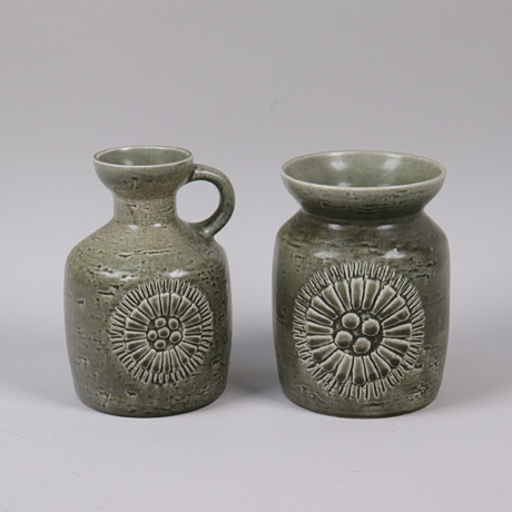 CERAMIC OBJECTS, 10 pieces, Jie, Gantofta. Ceramics & Porcelain