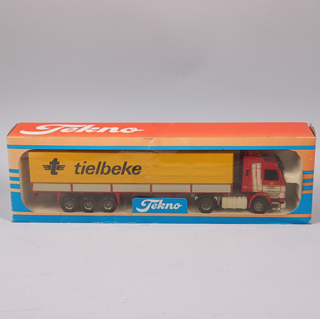 MODELLBIL, Scania 143M/450, Tielbeke, Tekno, Holland, skala 1:50.