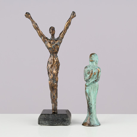 ÅKE HOLM. Sculpture, 'Susanna in the Bath'. Art - Sculptures