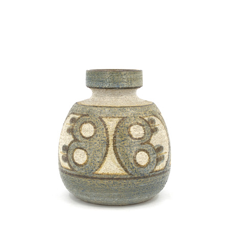 JOSEPH SIMON. A glazed ceramic figurine, bird, signed, Søholm