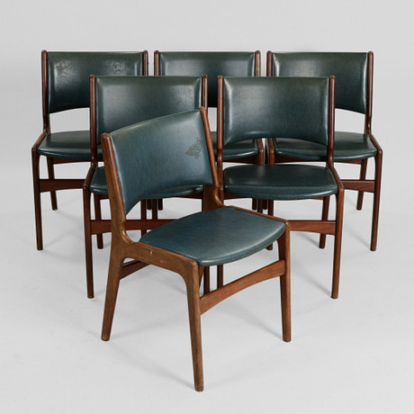 ERIK BUCH. Chairs, 4 pieces, 