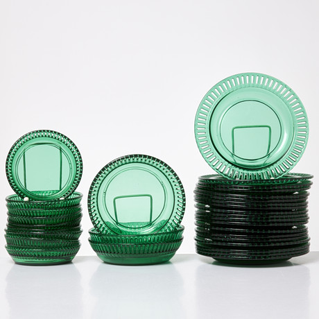 MARC NEWSON. Ashtray, blue glass pulp, Blend Collection, 1996