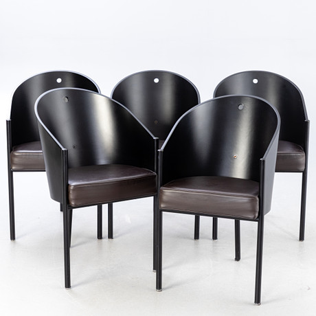 ENZO MARI. Aleph Atlantide (Driade). 2 'Box' chairs. Furniture