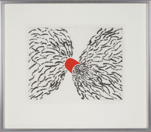 CURRY MELIN. A canvas, “Hurricane”, Stromma, 1970s. Carpets