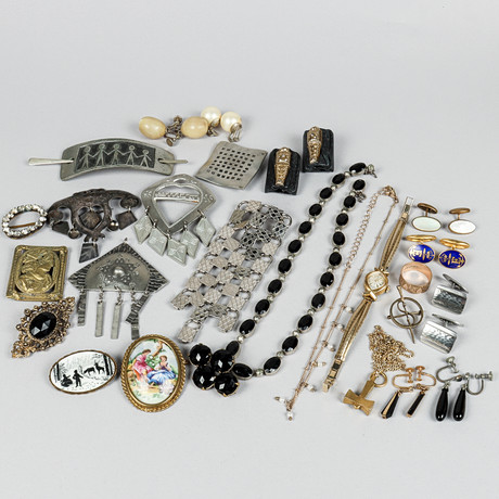 MONET TRIFARI ヴィンテージアクセサリーまとめ売り TRIFARI Necklace and MONET earrings, bijouterie/costume jewelry