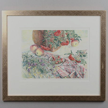 SVEN LIDBERG. Lithograph, signed and numbered 194/290. Art