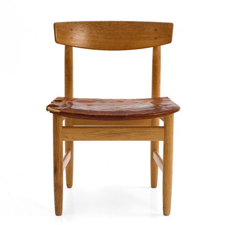 BØRGE MOGENSEN. Dining table, “Öresund”, oak, labelled Karl