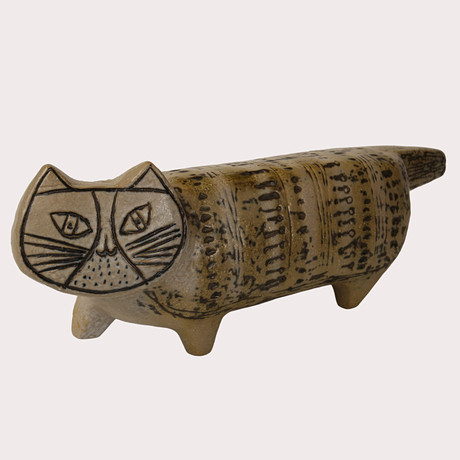 LISA LARSON, Lion, 3 pcs, marked LISA L. Made in Sweden, stoneware