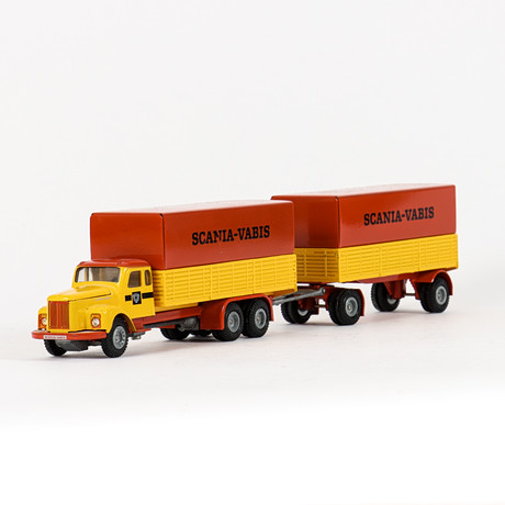 TEKNO, Scania Vabis Tankbil, with logo, Holland, 1980s. Original
