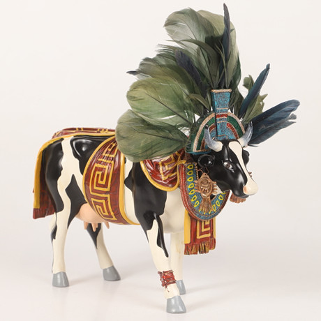 A set of two “Cow Parade” figurines, art mass, 2002/2007. Art