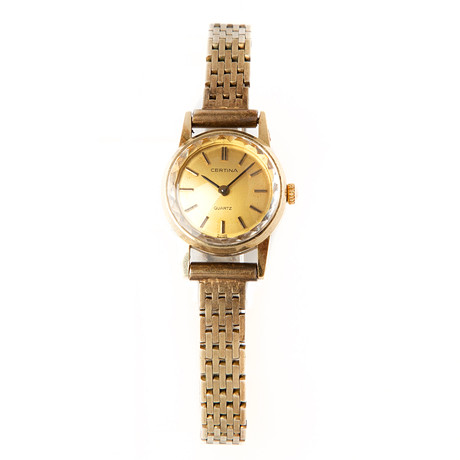 CERTINA, armbandsur, 19 mm, 14K guld, ca 1985. på auktion hos Stockholms Auktionsverk Göteborg