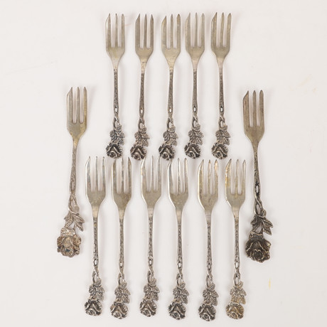 CHRISTOPH WIDMANN, CLASSIC, CAKE FORKS, SILVER PLATED, 90S EDITION