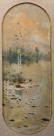 JOAQUÍN TORRENTS LLADÓ. Lake landscape. Art - Paintings - Auctionet