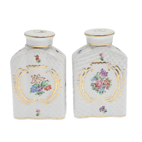 ROYAL SELANGOR, FOUR SEASONS COLLECTION - BOXED PEWTER TEA CADDY