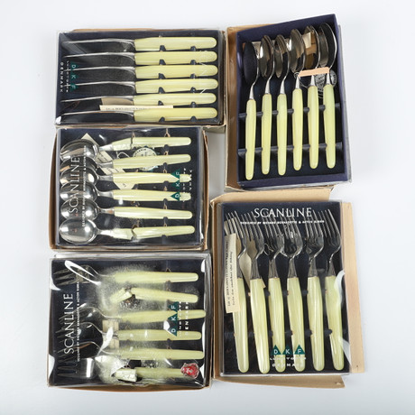 TIAS ECKHOFF. A set of 44 “Opus” cutlery, Lundtofte, Denmark