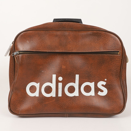 A leather bag/SPORTBAG, Adidas, 1970/80's. Vintage & Designer