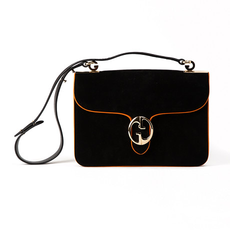 GUCCI. Väska, "1973", mocka.