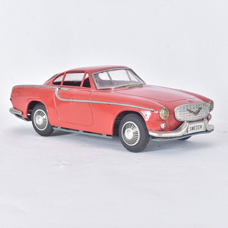 MODEL CAR, tin, Volvo P1800. No. 825, Tekno Toys, Denmark. Toys